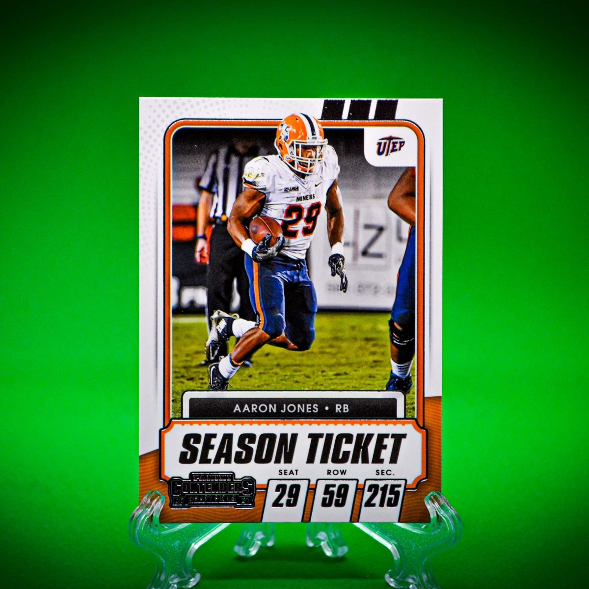 Raw Individual Card: 2021 Contenders Draft Picks Base Set - Aaron Jones (#53) - Hails Mary Cards