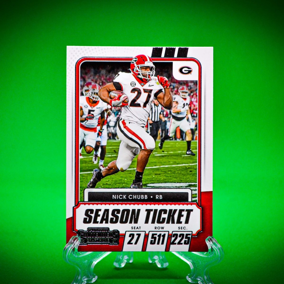 Raw Individual Card: 2021 Contenders Draft Picks Base Set - Nick Chubb (#52) - Hails Mary Cards