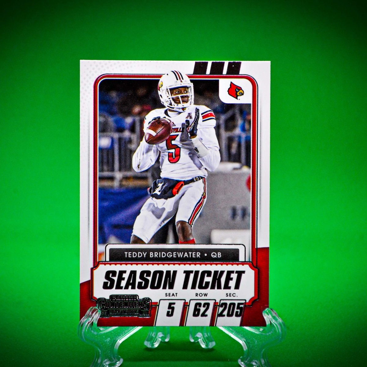 Raw Individual Card: 2021 Contenders Draft Picks Base Set - Teddy Bridgewater (#17) - Hails Mary Cards