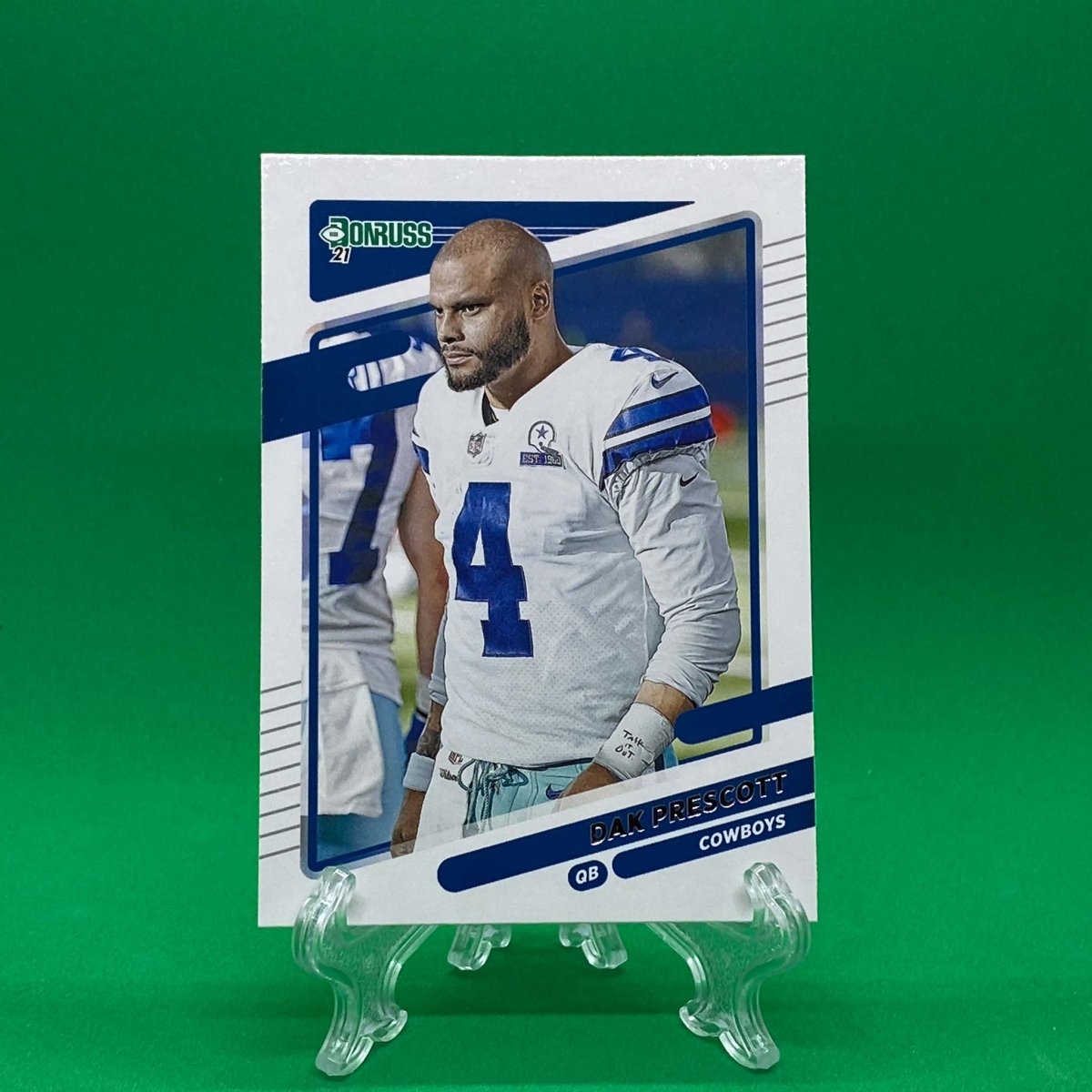 Raw Individual Card: 2021 Donruss Football Base No Helmet Photo Variation - Dak Prescott (#187) - Hails Mary Cards