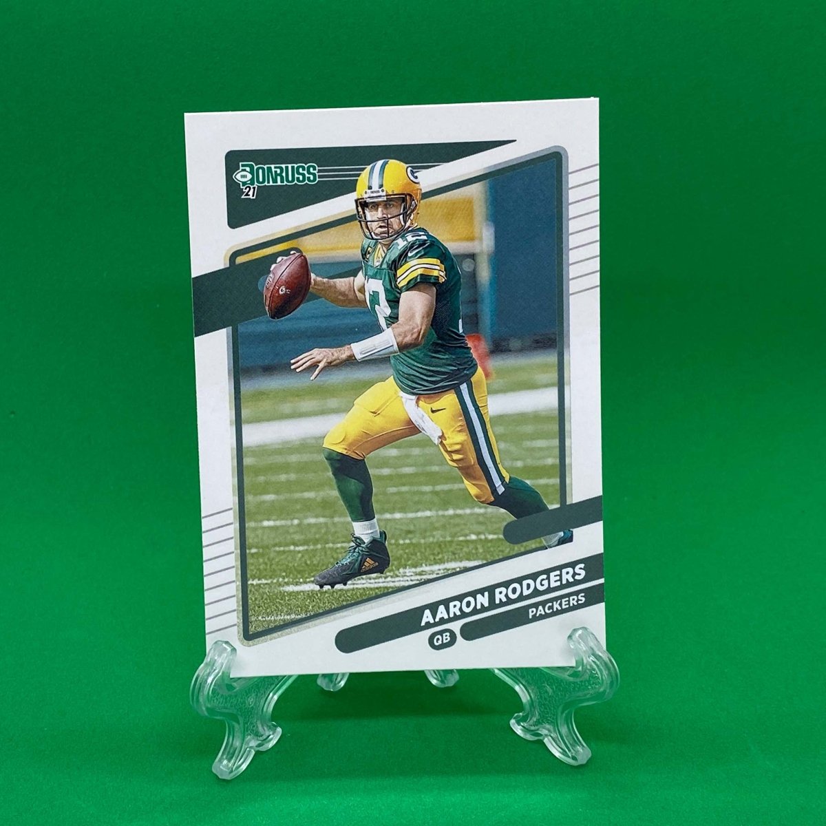 Raw Individual Card: 2021 Donruss Football Base Set - Aaron Rodgers (#155) - Hails Mary Cards