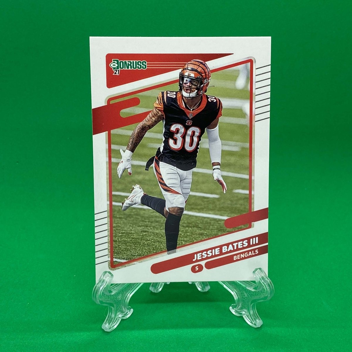 Raw Individual Card: 2021 Donruss Football Base Set - Jessie Bates III (#217) - Hails Mary Cards