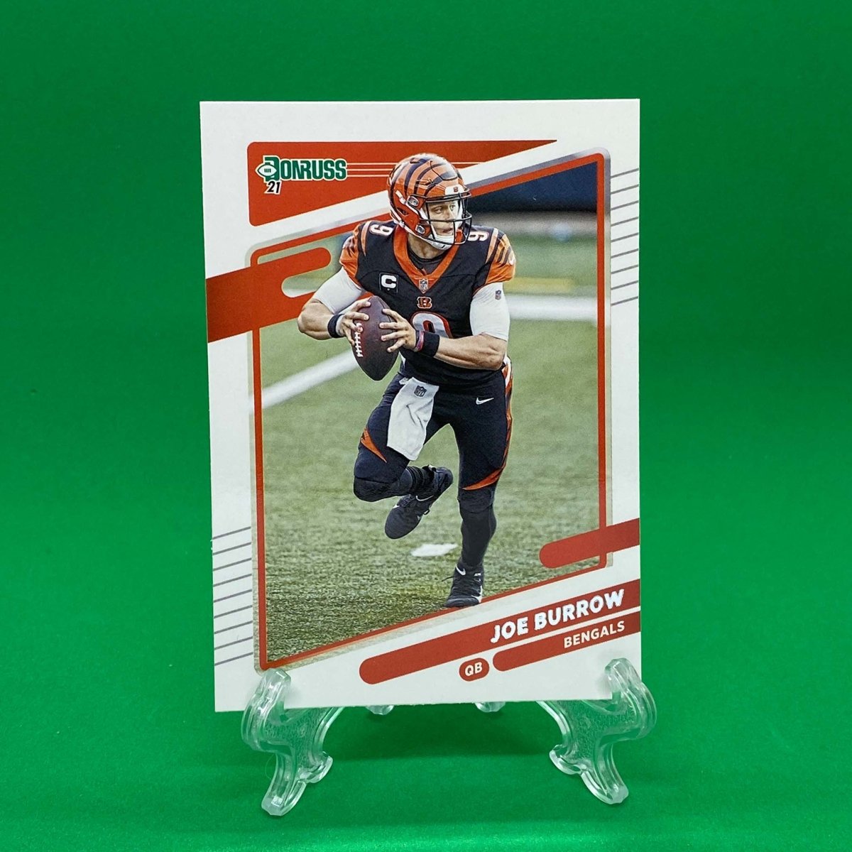 Raw Individual Card: 2021 Donruss Football Base Set - Joe Burrows (#211) - Hails Mary Cards