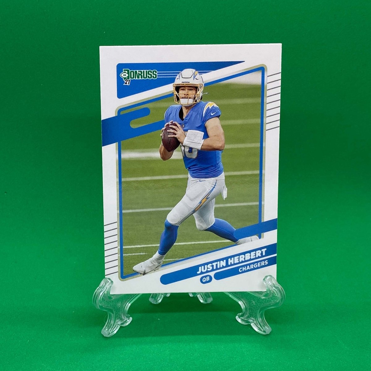 Raw Individual Card: 2021 Donruss Football Base Set - Justin Herbert (#70) - Hails Mary Cards