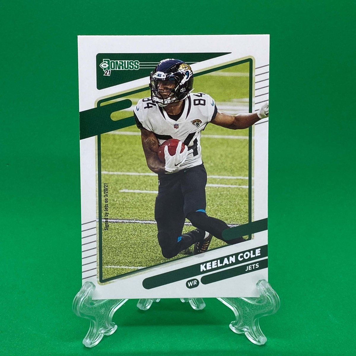 Raw Individual Card: 2021 Donruss Football Base Set - Keelan Cole (#136) - Hails Mary Cards