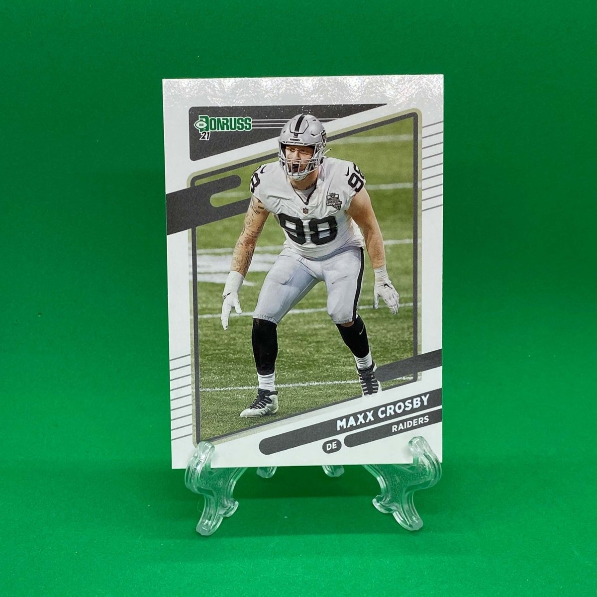 Raw Individual Card: 2021 Donruss Football Base Set - Max Crosby (#87) - Hails Mary Cards