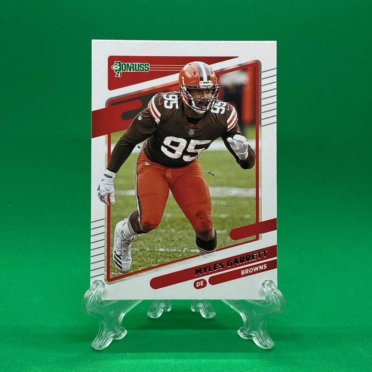 Raw Individual Card: 2021 Donruss Football Base Set - Myles Garrett (#199) - Hails Mary Cards