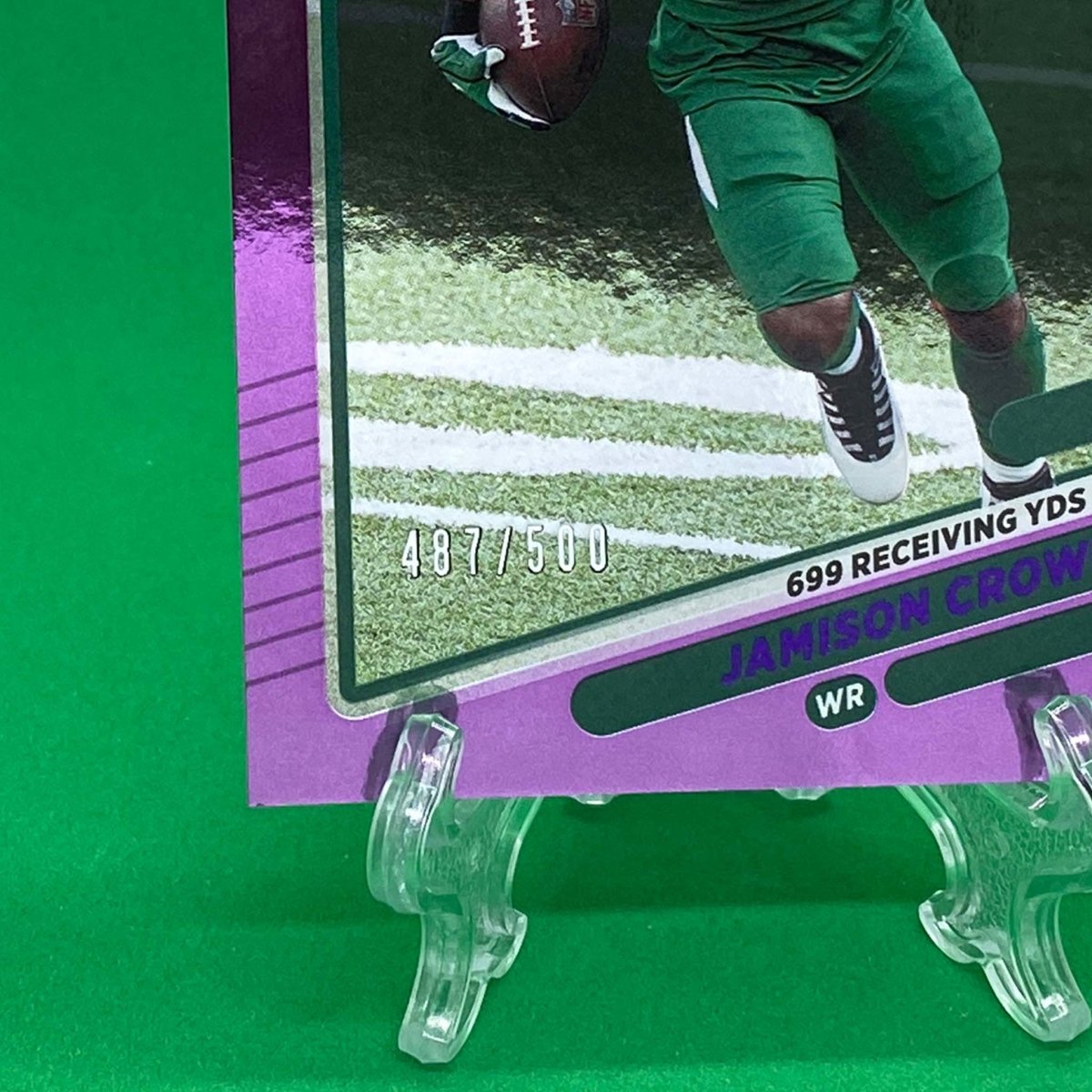 Raw Individual Card: 2021 Donruss Football Base Set, Purple (/500) - Jamison Crowder (#40) - Hails Mary Cards