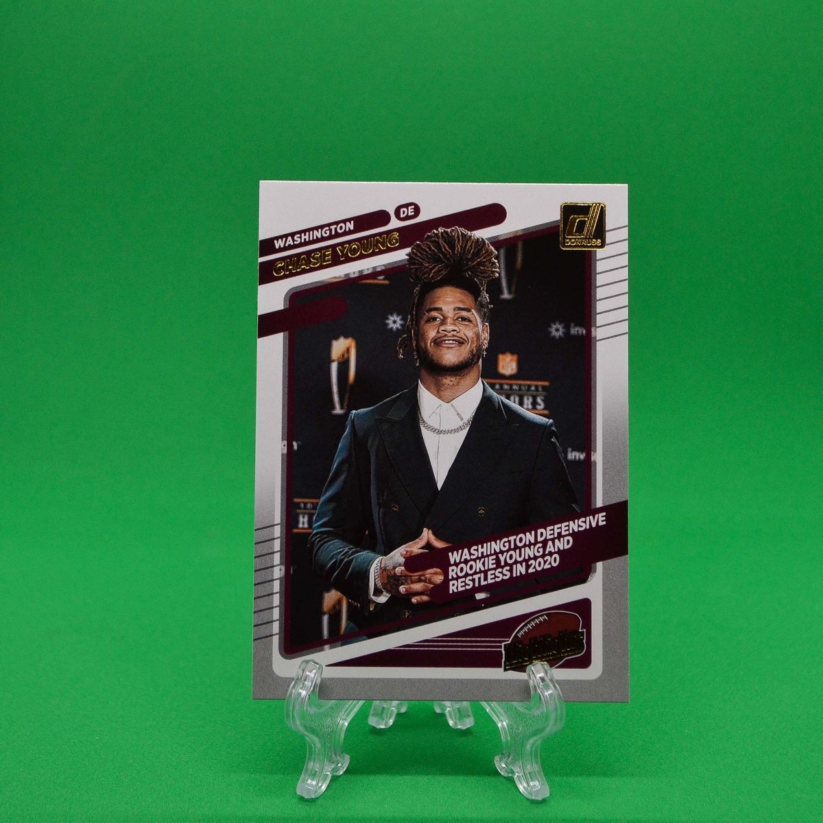 Raw Individual Card: 2021 Donruss Football Highlights - Chase Young (#HI-21) - Hails Mary Cards