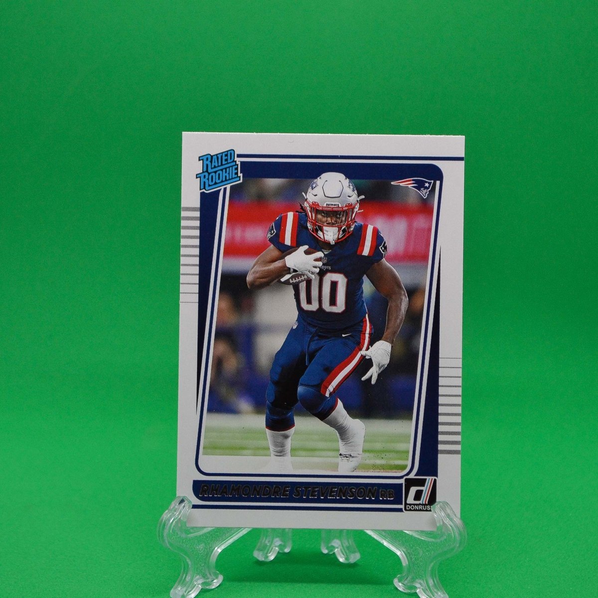 Raw Individual Card: 2021 Donruss Football Rated Rookie - Rhamondre Stevenson (#286) - Hails Mary Cards