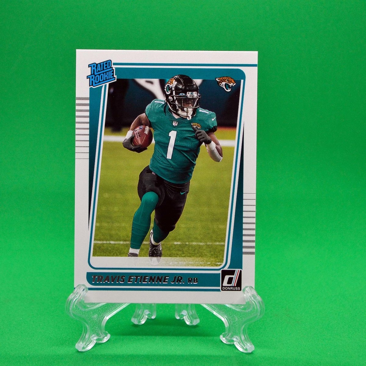 Raw Individual Card: 2021 Donruss Football Rated Rookie - Travis Etienne (#258) - Hails Mary Cards