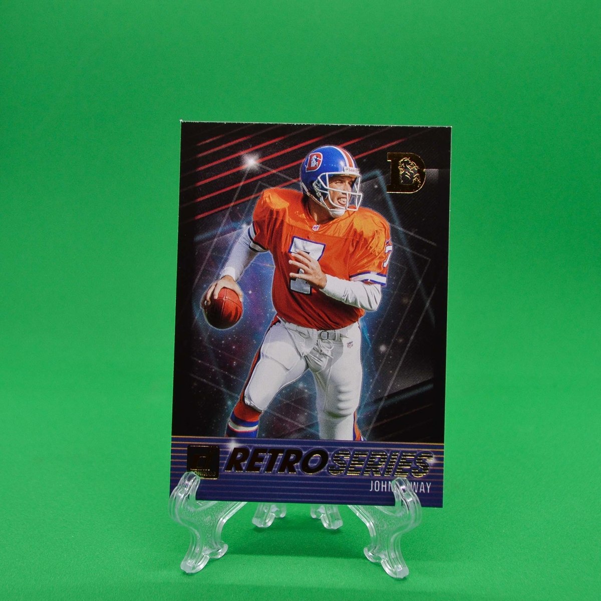 Raw Individual Card: 2021 Donruss Football Retro Series - John Elway (#RS25) - Hails Mary Cards