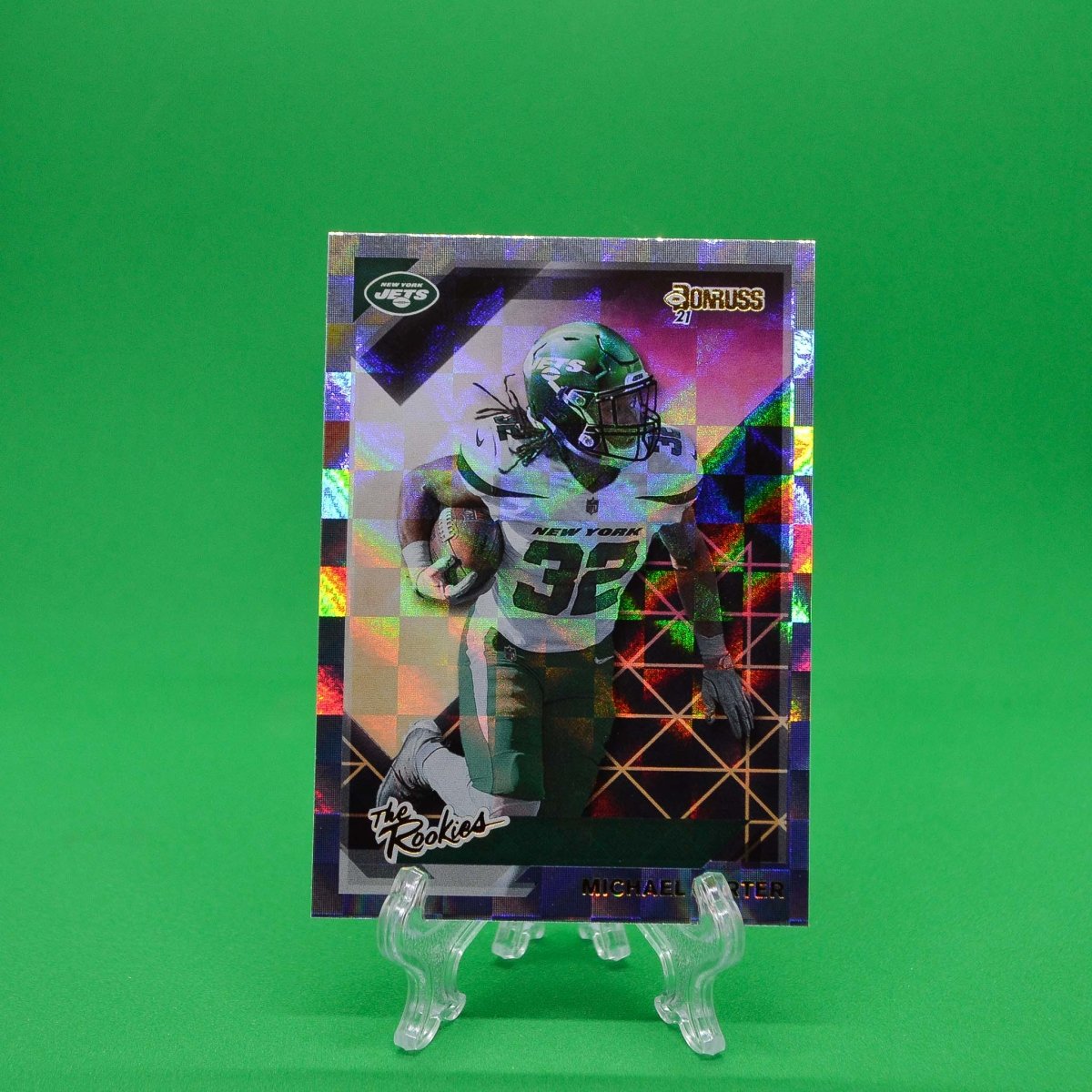Raw Individual Card: 2021 Donruss Football The Rookies - Michael Carter (#TR-MCA) - Hails Mary Cards