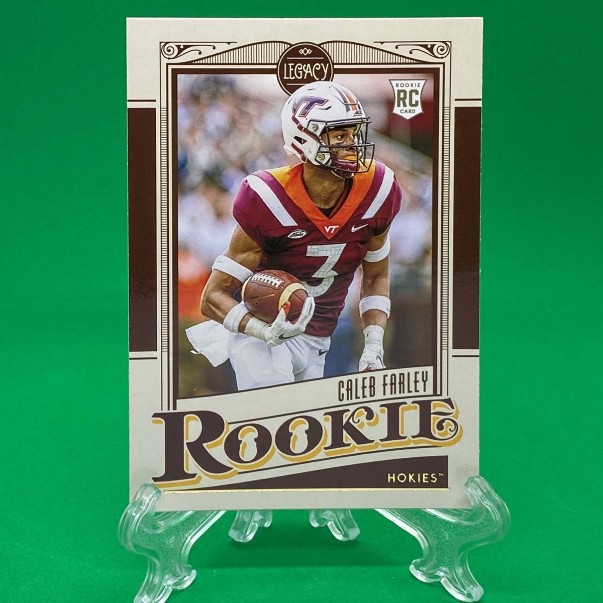 Raw Individual Card: 2021 Legacy Football Base Rookies - Caleb Farley (#178) - Hails Mary Cards