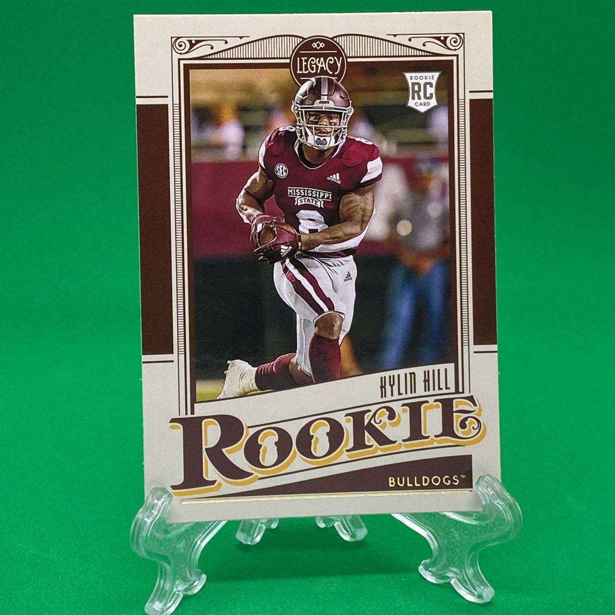 Raw Individual Card: 2021 Legacy Football Base Rookies - Kylin Hill (#171) - Hails Mary Cards