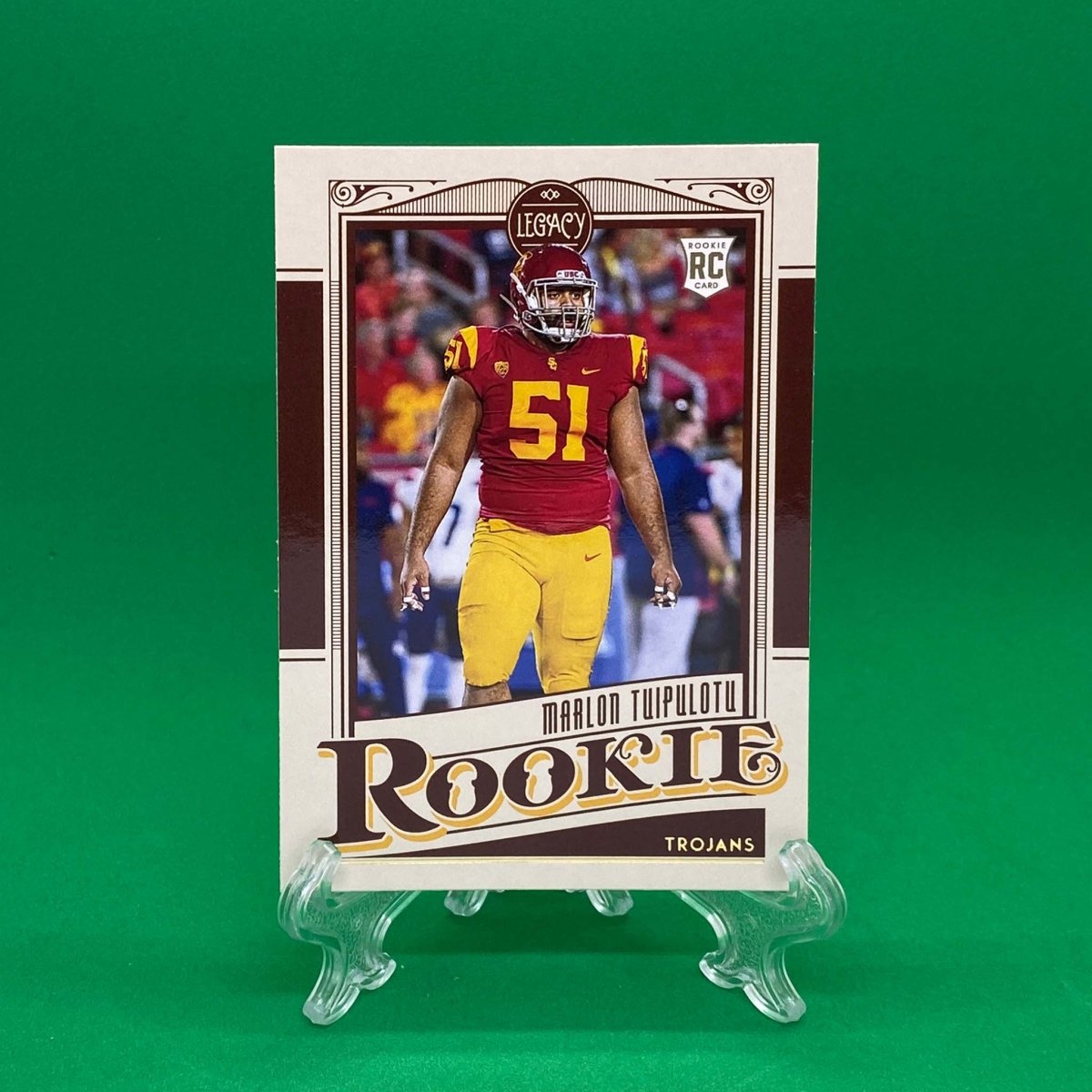 Raw Individual Card: 2021 Legacy Football Base Rookies - Marlon Tuipulotu (#200) - Hails Mary Cards