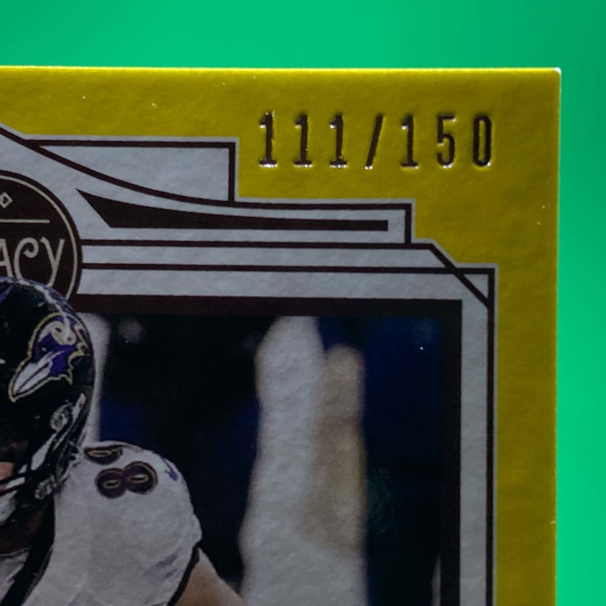 Raw Individual Card: 2021 Legacy Football Base Set, Parallel Card Yellow (#/150) - Mark Andrews (#15) - Hails Mary Cards