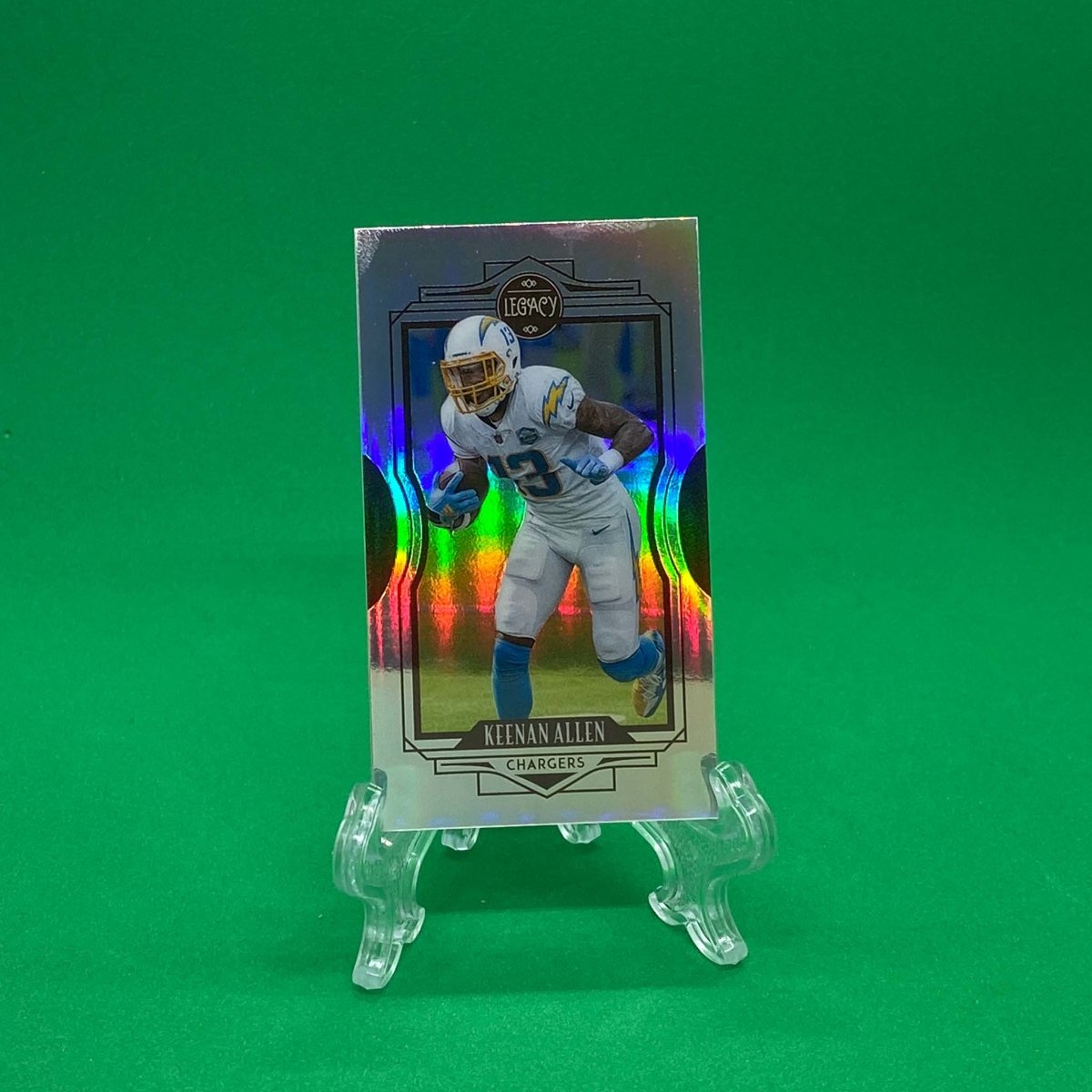 Raw Individual Card: 2021 Legacy Football Base Set, Premium Edition Mini Silver - Keenan Allen (#42) - Hails Mary Cards