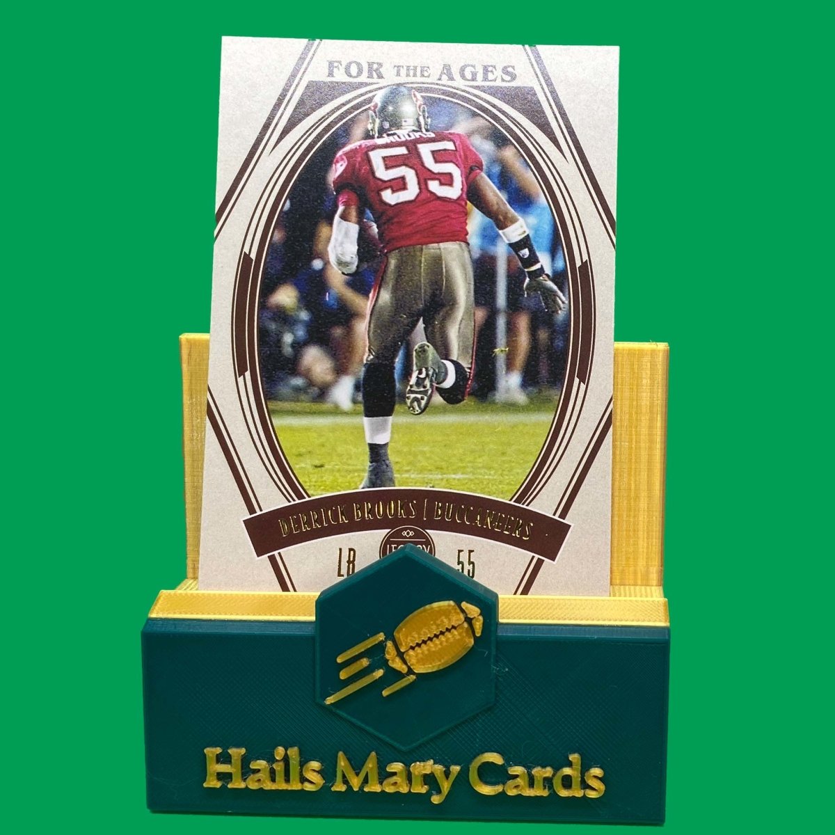 Raw Individual Card: 2021 Legacy Football For The Ages - Derrick Brooks (#FTA-16) - Hails Mary Cards