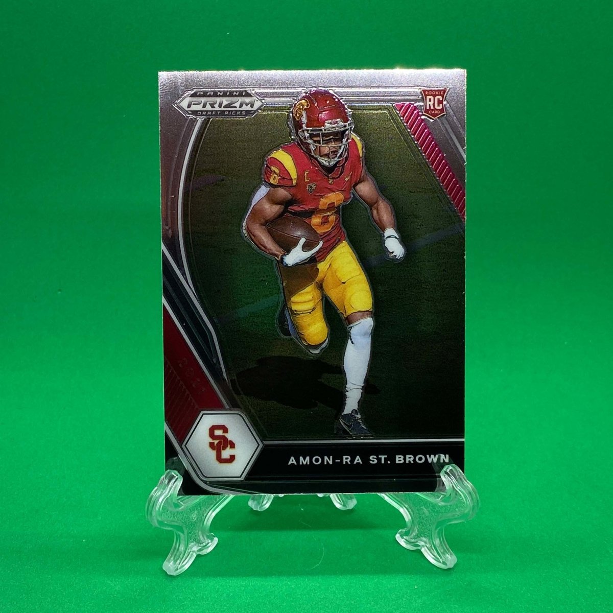 Raw Individual Card: 2021 Prizm Draft Picks Base Set - Amon-Ra St. Brown (#133) - Hails Mary Cards