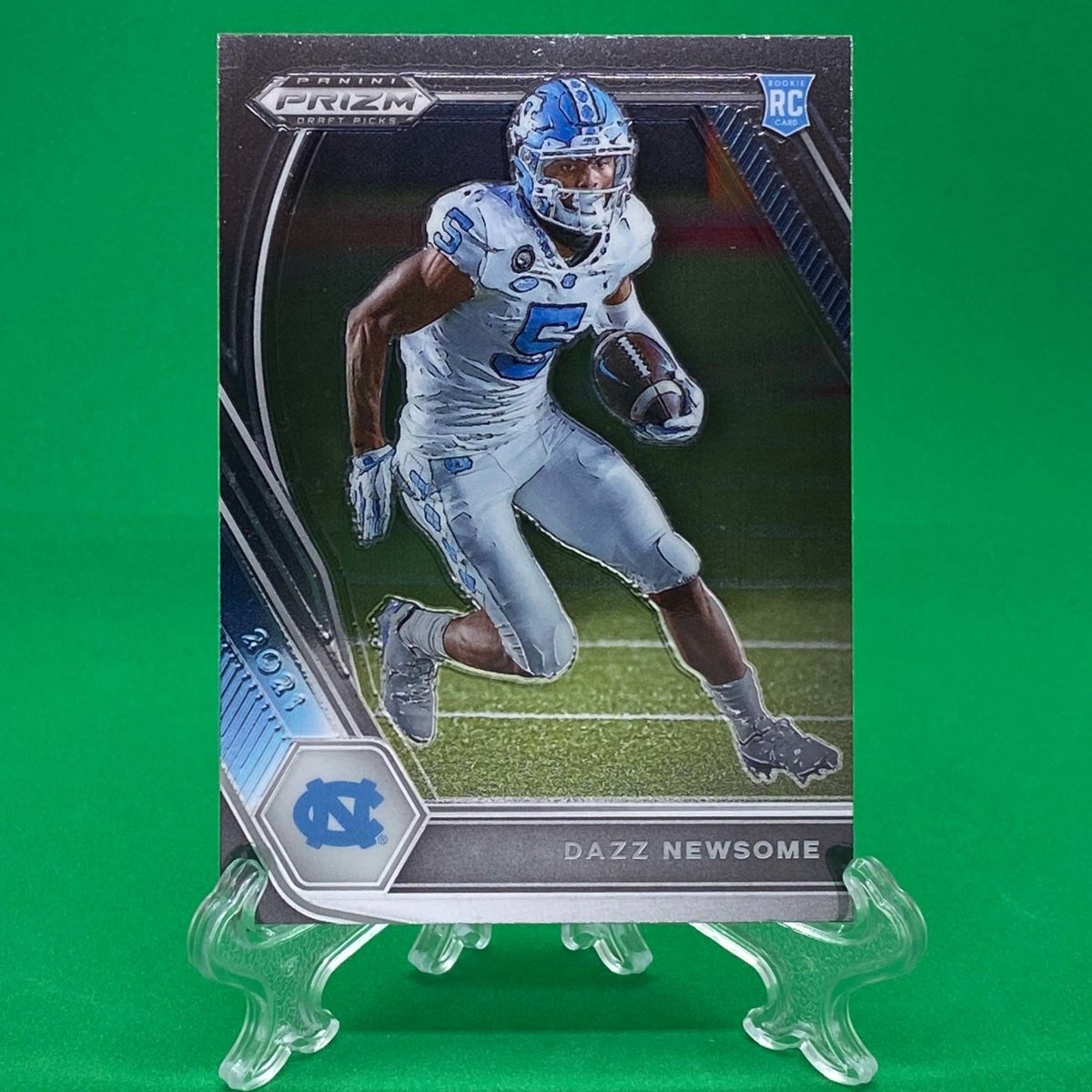 Raw Individual Card: 2021 Prizm Draft Picks Base Set - Dazz Newsome (#151) - Hails Mary Cards