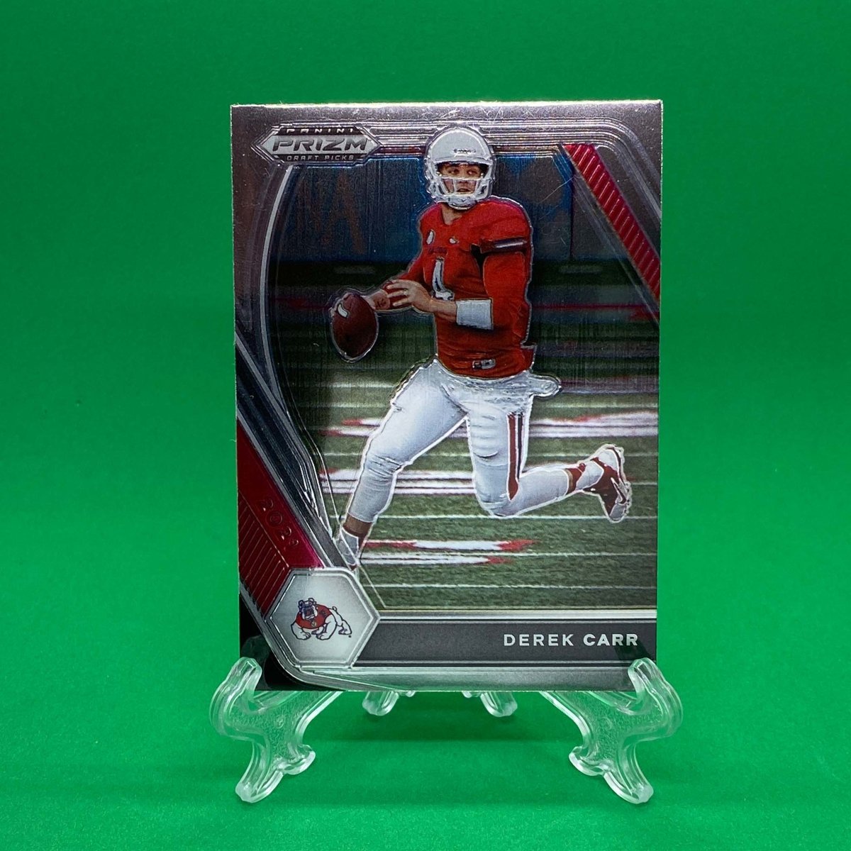Raw Individual Card: 2021 Prizm Draft Picks Base Set - Derek Carr (#14) - Hails Mary Cards