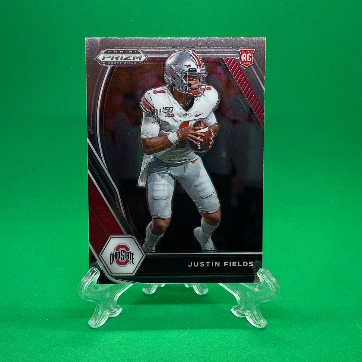Raw Individual Card: 2021 Prizm Draft Picks Base Set - Justin Fields (#121) - Hails Mary Cards