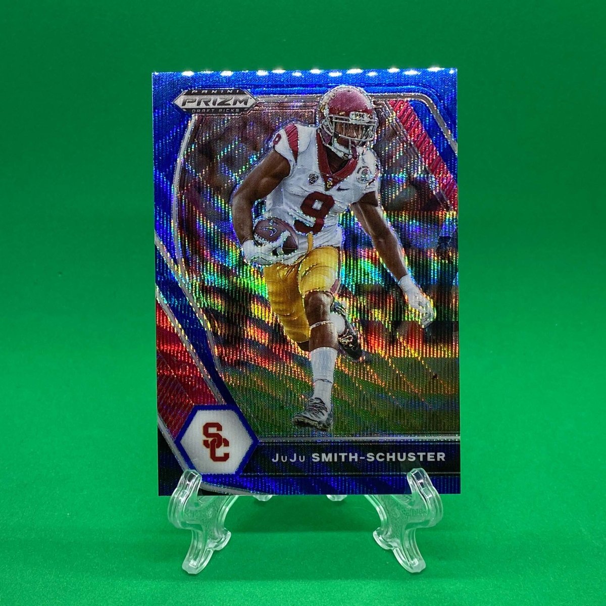 Raw Individual Card: 2021 Prizm Draft Picks Base Set(Base), Blue Wave (#/249) - Juju Smith-Schuster (#53) - Hails Mary Cards