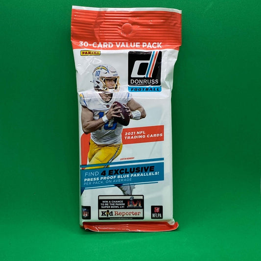 2021 Panini Donruss Football Jumbo Value Pack (Press Proof Blue Parallels!) - Hails Mary Cards