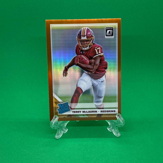 Raw Individual Card: 2019 Donruss Optic Football Rated Rookie Optic, Bronze - Terry McLaurin (#179) - Hails Mary Cards