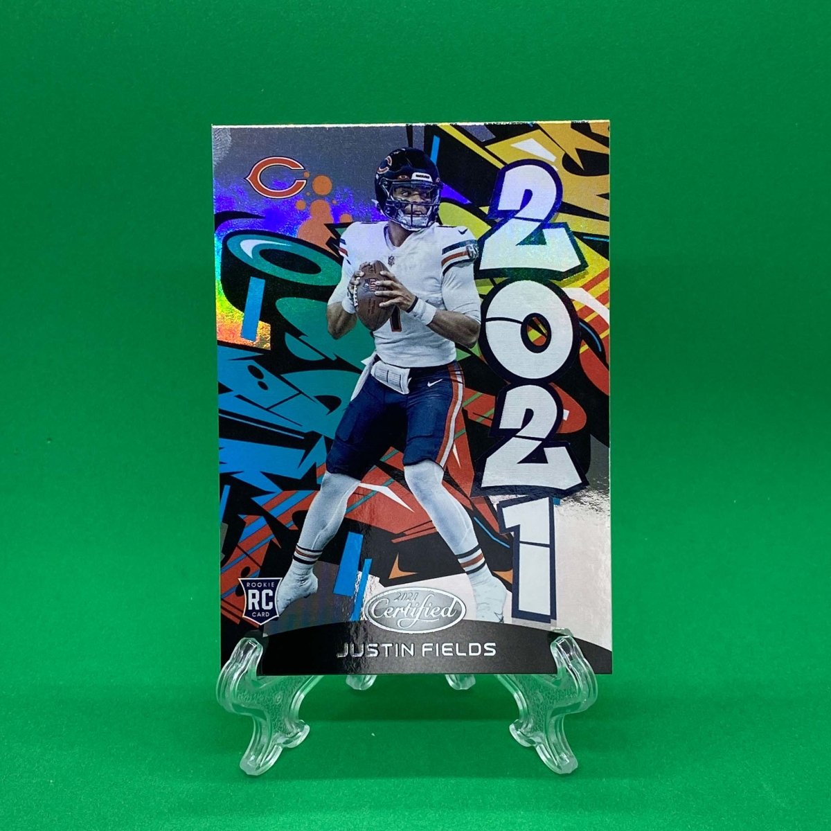 Raw Individual Card: 2021 Certified Football 2021 Insert - Justin Fields (#2021-19) - Hails Mary Cards
