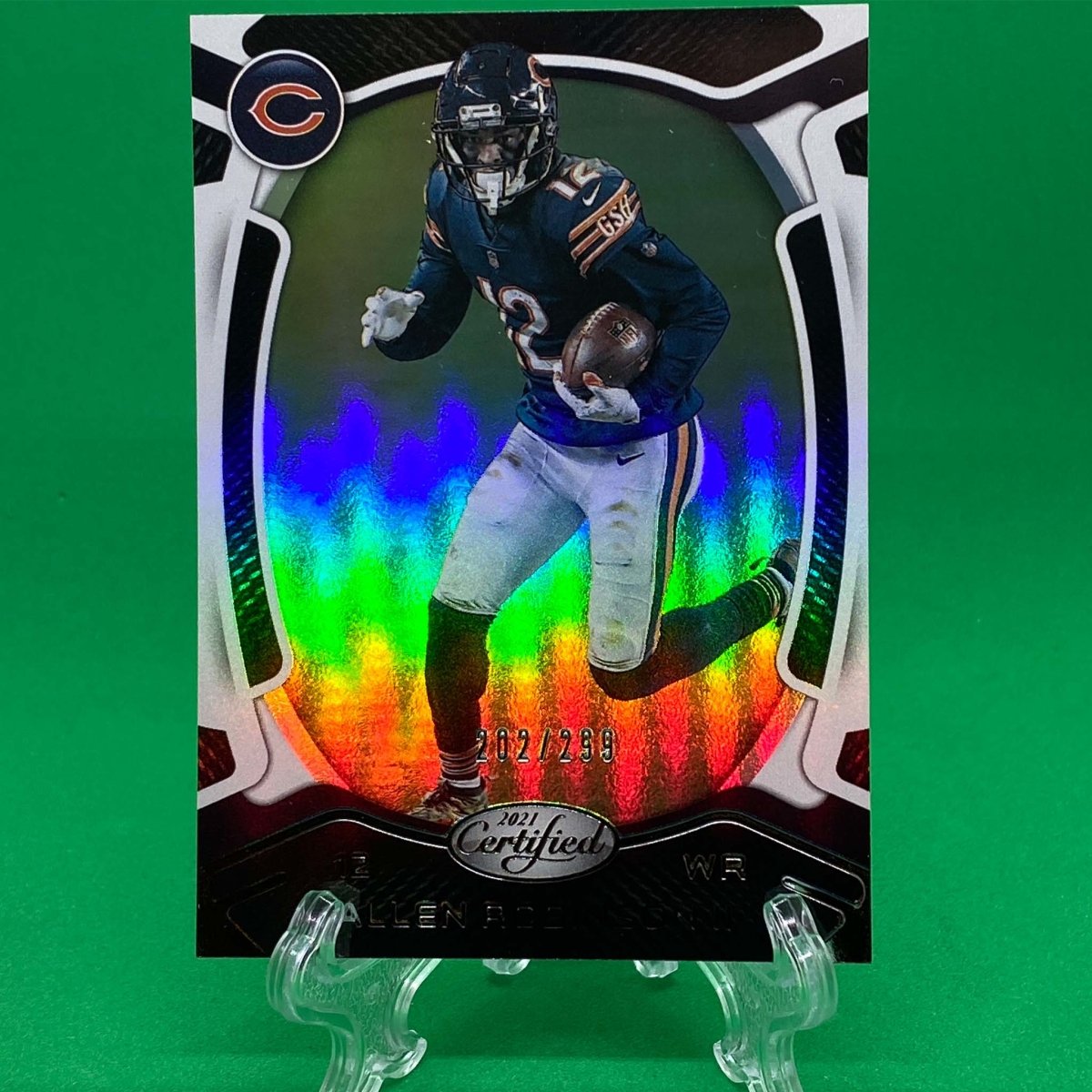 Raw Individual Card: 2021 Certified Football Base Set(Veterans), Mirror (#/299) - Allen Robinson II (#64) - Hails Mary Cards