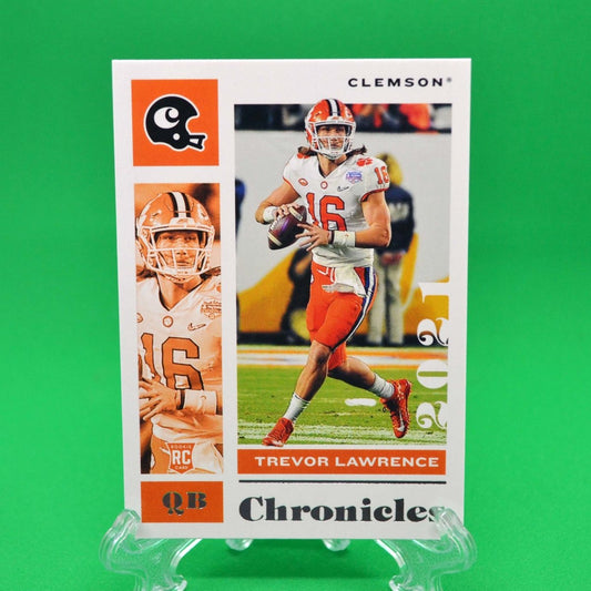 Raw Individual Card: 2021 Chronicles Draft Picks Chronicles Draft Picks - Trevor Lawrence (#1) - Hails Mary Cards