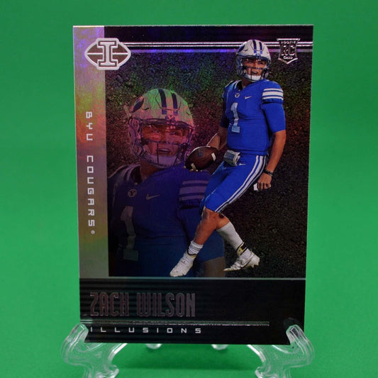 Raw Individual Card: 2021 Chronicles Draft Picks Illusions - Zach Wilson (#104) - Hails Mary Cards