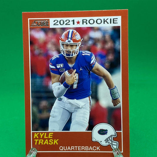 Raw Individual Card: 2021 Chronicles Draft Picks Score Retro - Kyle Trask (#65) - Hails Mary Cards