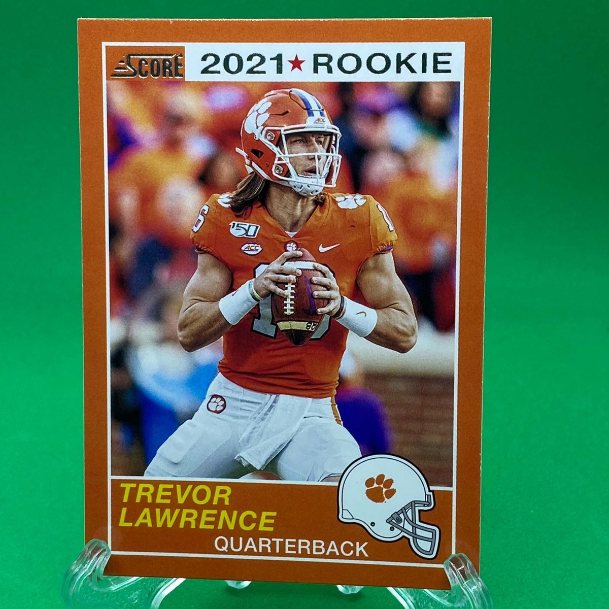 Raw Individual Card: 2021 Chronicles Draft Picks Score Retro - Trevor Lawrence (#58) - Hails Mary Cards