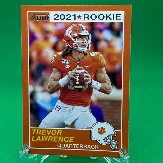 Raw Individual Card: 2021 Chronicles Draft Picks Score Retro - Trevor Lawrence (#58) - Hails Mary Cards