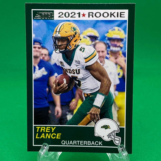 Raw Individual Card: 2021 Chronicles Draft Picks Score Retro - Trey Lance (#60) - Hails Mary Cards