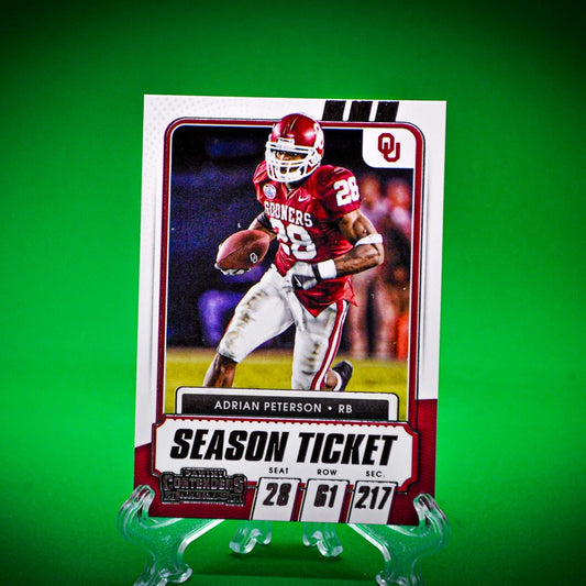 Raw Individual Card: 2021 Contenders Draft Picks Base Set - Adrian Peterson (#59) - Hails Mary Cards