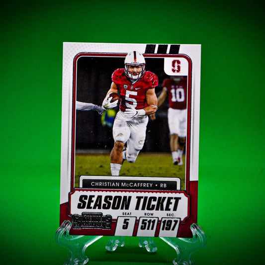 Raw Individual Card: 2021 Contenders Draft Picks Base Set - Christian McCaffrey (#60) - Hails Mary Cards