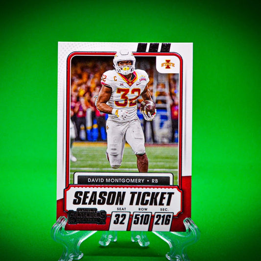 Raw Individual Card: 2021 Contenders Draft Picks Base Set - David Montgomery (#65) - Hails Mary Cards