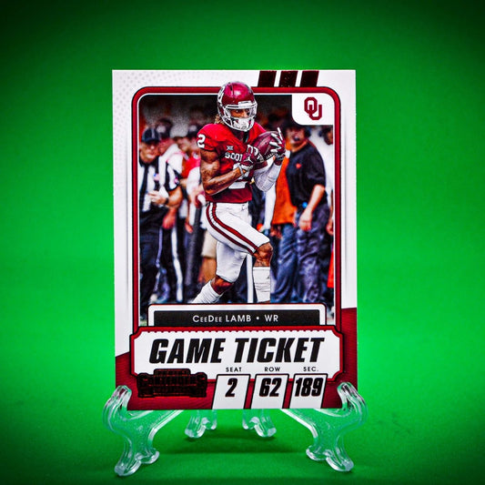 Raw Individual Card: 2021 Contenders Draft Picks Base Set, Game Ticket Red - CeeDee Lamb (#44) - Hails Mary Cards