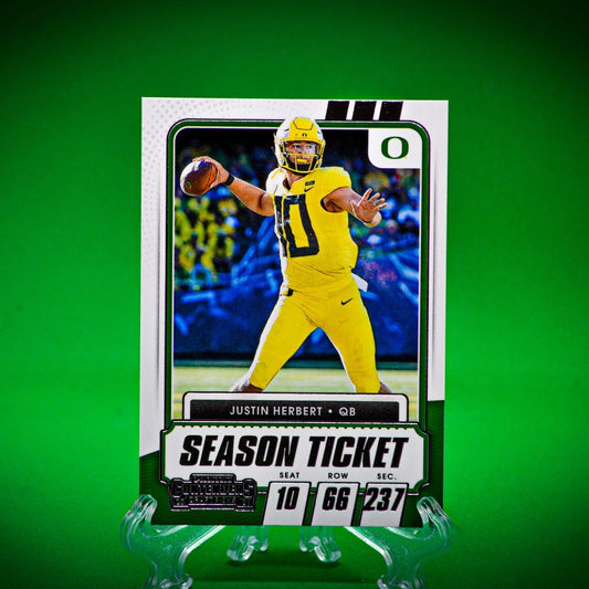 Raw Individual Card: 2021 Contenders Draft Picks Base Set - Justin Herbert (#11) - Hails Mary Cards