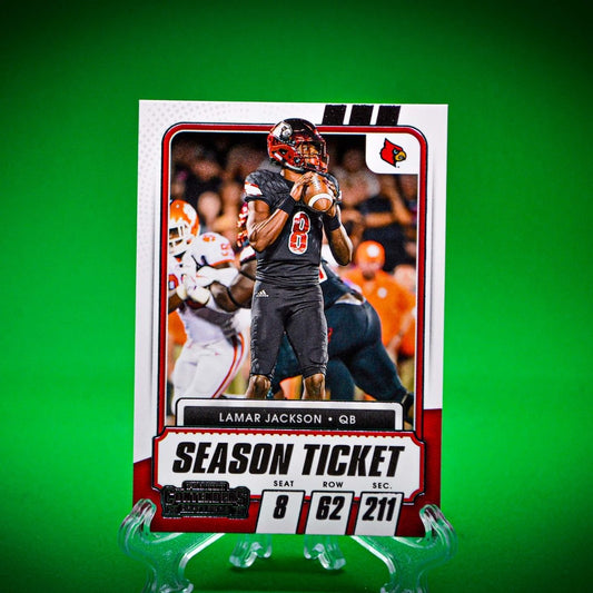 Raw Individual Card: 2021 Contenders Draft Picks Base Set - Lamar Jackson (#22) - Hails Mary Cards