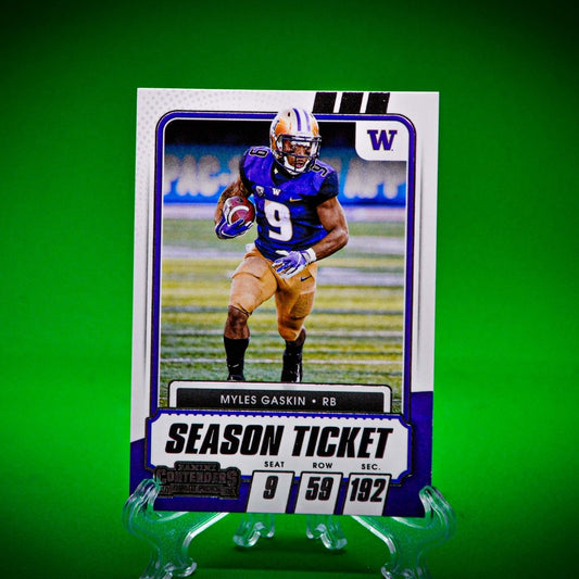 Raw Individual Card: 2021 Contenders Draft Picks Base Set - Myles Gaskin (#61) - Hails Mary Cards