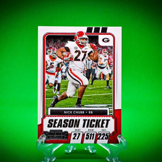 Raw Individual Card: 2021 Contenders Draft Picks Base Set - Nick Chubb (#52) - Hails Mary Cards