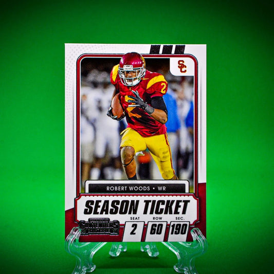 Raw Individual Card: 2021 Contenders Draft Picks Base Set - Robert Woods (#93) - Hails Mary Cards