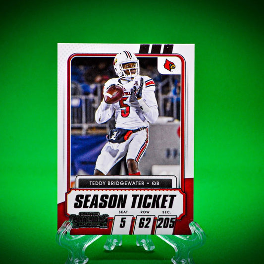 Raw Individual Card: 2021 Contenders Draft Picks Base Set - Teddy Bridgewater (#17) - Hails Mary Cards