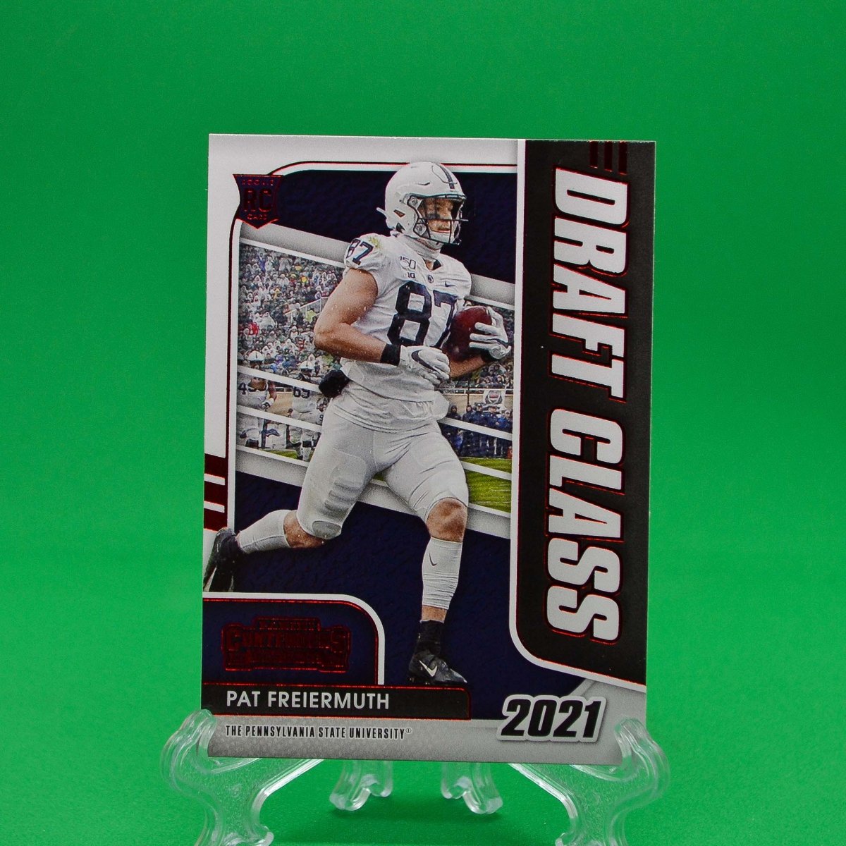 Raw Individual Card: 2021 Contenders Draft Picks Draft Class, Red - Pat Freiermuth (#29) - Hails Mary Cards