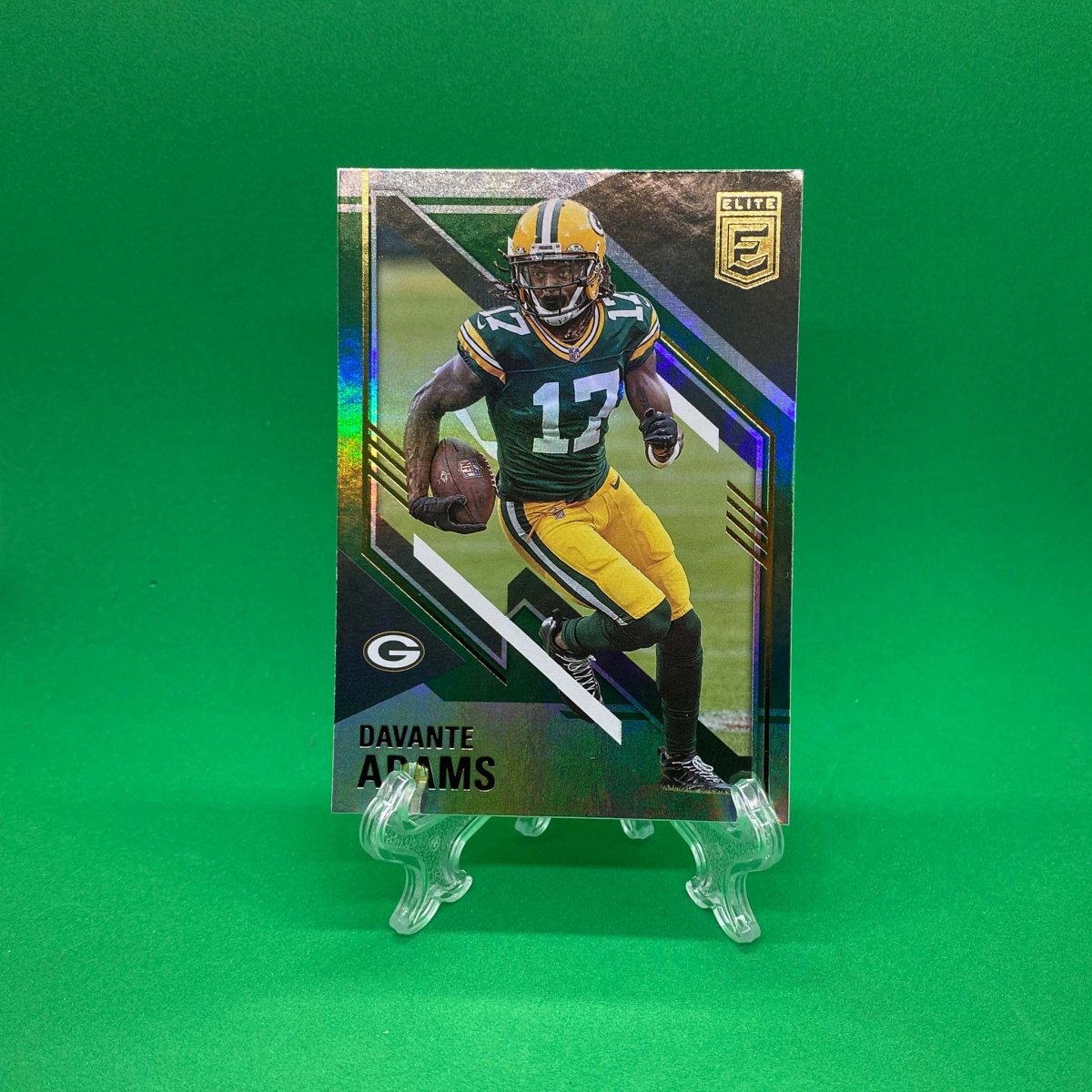 Raw Individual Card: 2021 Donruss Elite Football Base Set, Green - Davante Adams (#59) - Hails Mary Cards